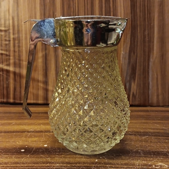 Vintage Other - Vintage diamond point restaurant diner glass syrup